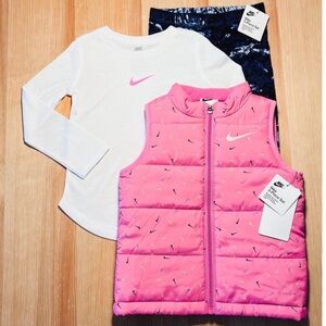 Nike Girls Vest Jacket and Leggings Set TAGS NOT ON'